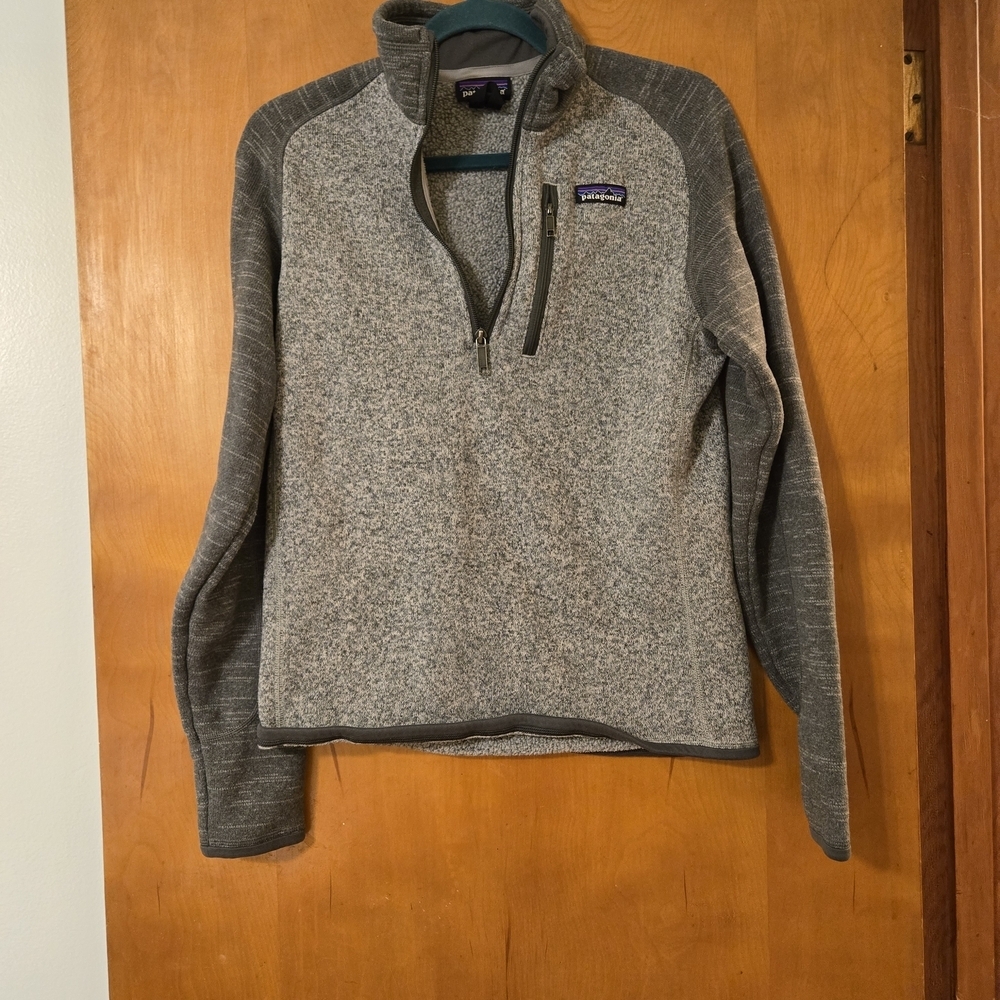 Patagonia Better Sweater 1/4 Zip Pullover Gray Size S